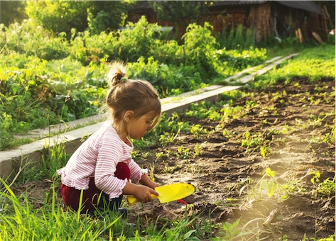 Childhood life on the farm