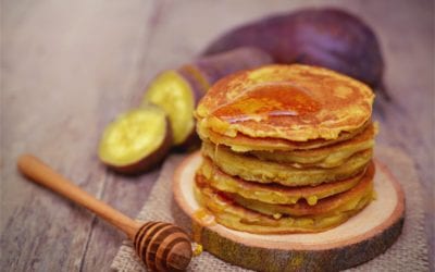 Sweet potato and cinnamon pancakes