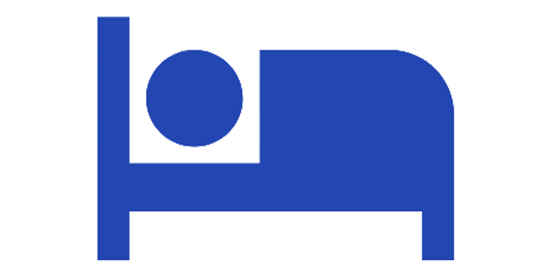 Bed icon symbolising insomnia and sleep problems addressed with naturopathic support and lifestyle care