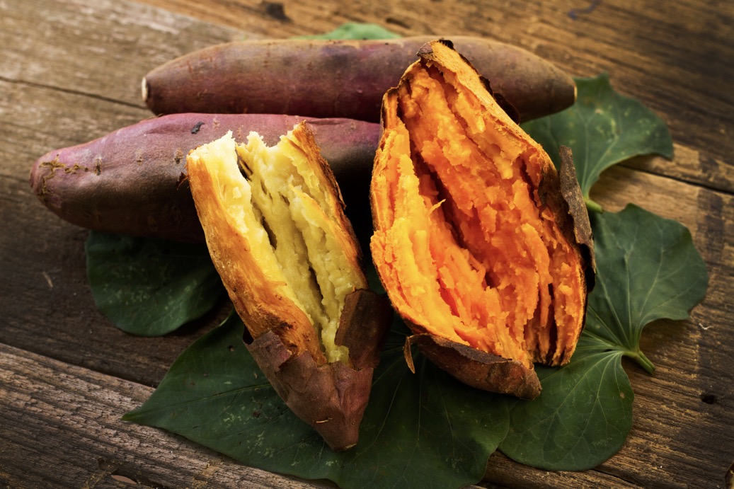 Roasted and cooled sweet potato a type 3 resistant starch